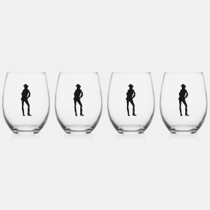 Verre À Vin Sans Pied Cowgirl