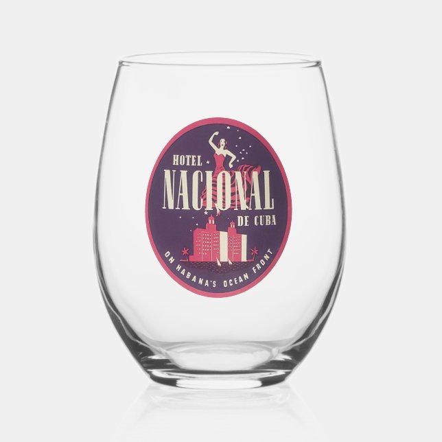 Verre À Vin Sans Pied Cuba Vins sans tache (Recto)