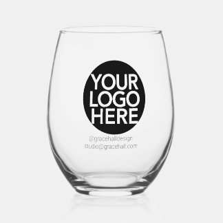 Verre À Vin Sans Pied Custom Logo Business Promotional Stemless Wine Gla