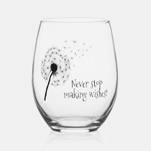 Verre À Vin Sans Pied Dandelion Souhaite Verre Sans Écaille