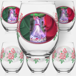 Verre À Vin Sans Pied Danseuse mexicaine 0175