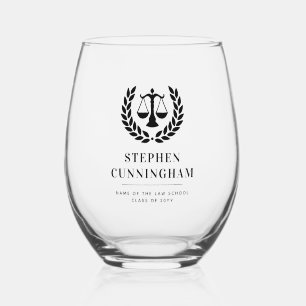 Verre À Vin Sans Pied Diplôme de droit moderne personnalisé