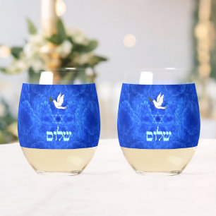 Verre À Vin Sans Pied Dove - Shalom Fractal