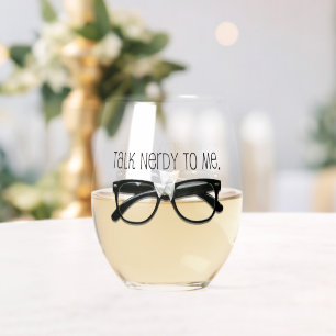 Verre À Vin Sans Pied Drôle Parler Nerdy 🍷