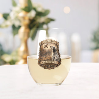Verre À Vin Sans Pied English Setters