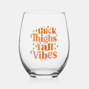 Verre À Vin Sans Pied Épais cuisses Vibes Automne