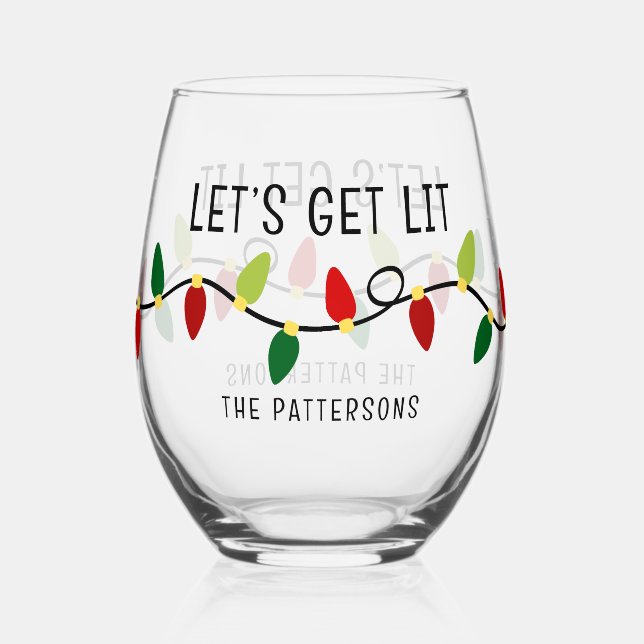 Verre À Vin Sans Pied Faisons un bon Noël (Verso)