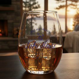 Verre À Vin Sans Pied Family Lake House Coastal Custom Decor