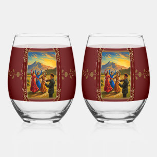 Verre À Vin Sans Pied Filles de Ararat Drinkware Set