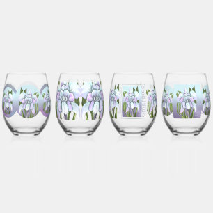 Verre À Vin Sans Pied Fleur Smeraldo