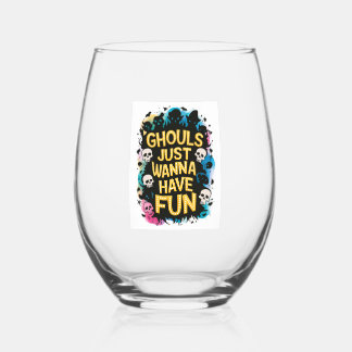 Verre À Vin Sans Pied Ghouls veut juste s'amuser