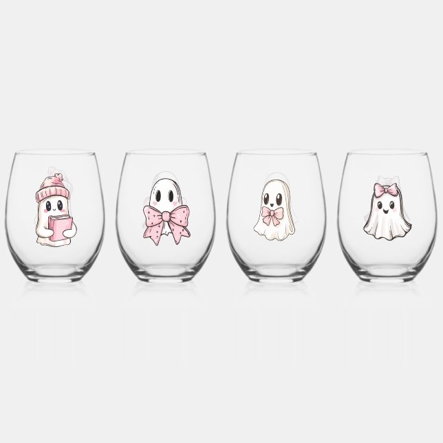 Verre À Vin Sans Pied Glam Ghouls (Recto)