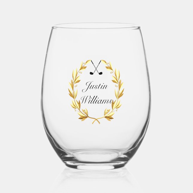 Verre À Vin Sans Pied Golf (Recto)