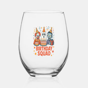 Verre À Vin Sans Pied Halloween Squad Clown Déplaisant fantôme Zombie Cl