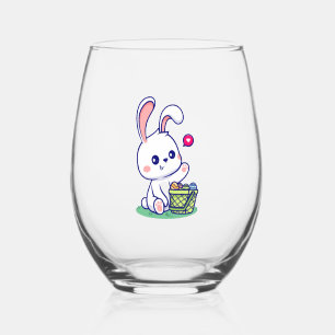 Verre À Vin Sans Pied Happy Easter Bunny collection 3
