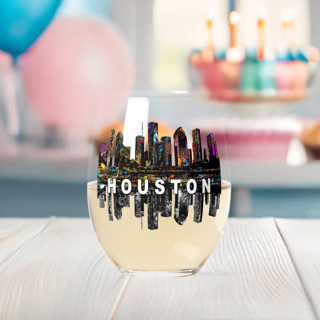 Verre À Vin Sans Pied Houston en graffiti (Insitu (Baby Shower))
