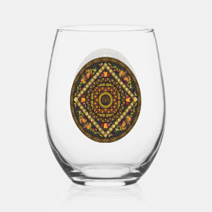 Verre À Vin Sans Pied Icônes de Thanksgiving