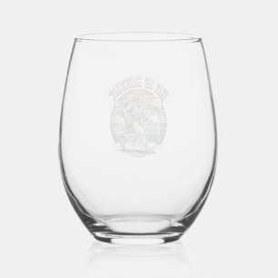 Verre À Vin Sans Pied Il est Rizzin Vintage Basketball Religious T-Shirt