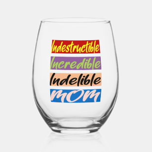 Verre À Vin Sans Pied Indestructible, Incroyable, Indébile Maman