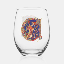 Verre À Vin Sans Pied Initiale A