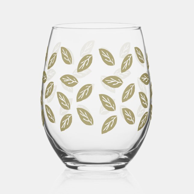 Verre À Vin Sans Pied Johan Leafs - TWArt (Droite)