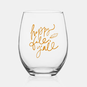 Verre À Vin Sans Pied Joyeux automne Y'all