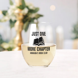 Verre À Vin Sans Pied Juste Un Chapitre De Plus Nom De Club De Livre Per
