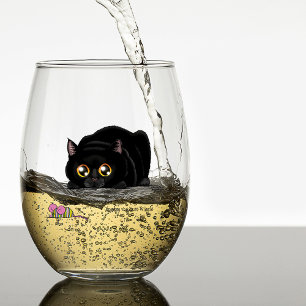 Verre À Vin Sans Pied Kitty Butt Wiggle