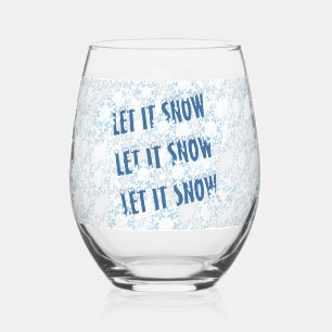 Verre À Vin Sans Pied Laisser les flocons de neige