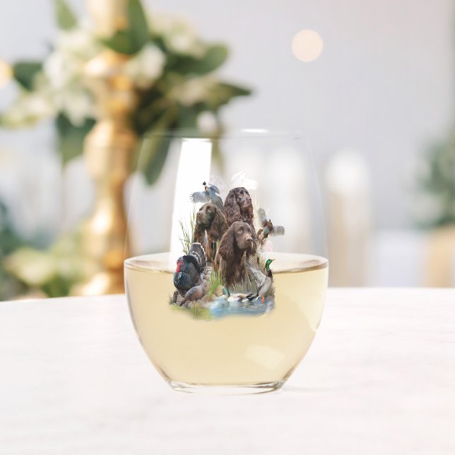 Verre À Vin Sans Pied Le Boykin Spaniel (Insitu (Mariage))