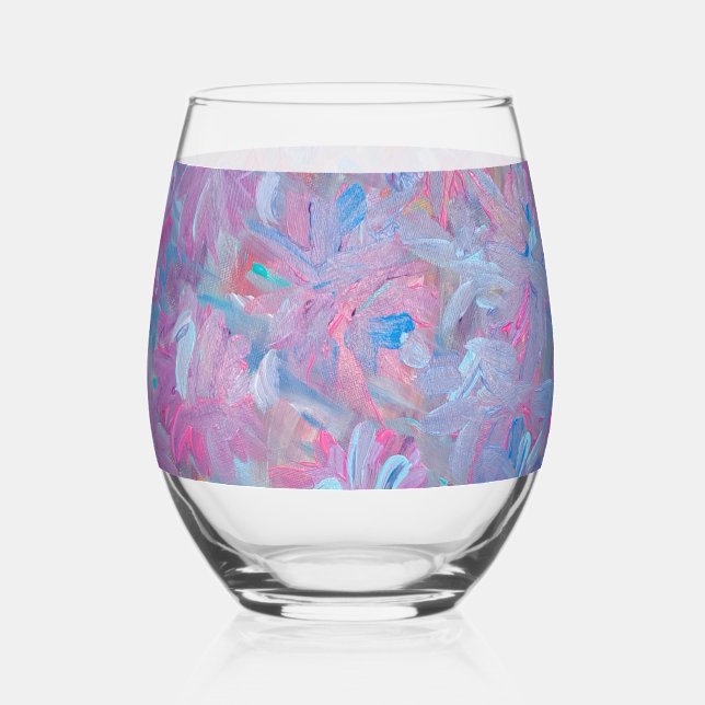 Verre À Vin Sans Pied Le rêve du printemps (Recto)