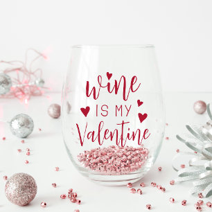Verre À Vin Sans Pied Le Vin Est Mon Valentin