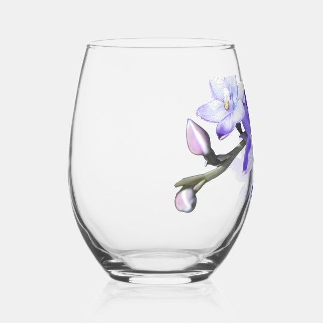 Verre À Vin Sans Pied Lilac SunOrchid Birthday (Recto)