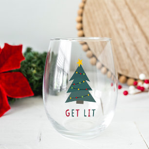 Verre À Vin Sans Pied Lit Noël