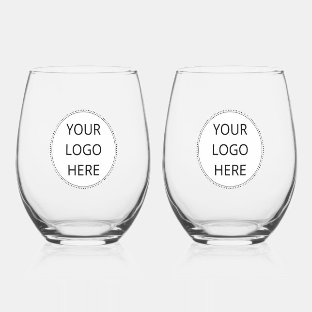 Verre À Vin Sans Pied Logo rond (Recto)