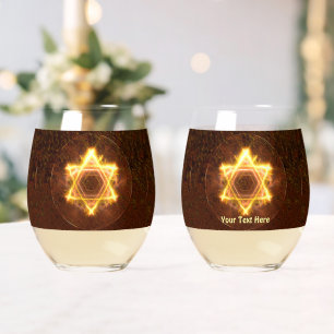 Verre À Vin Sans Pied Magen fractal au feu d'étoile