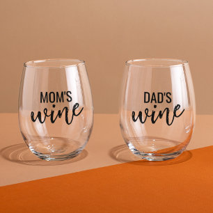 Verre À Vin Sans Pied Maman et les papas