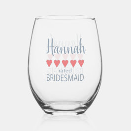 Verre À Vin Sans Pied Mariage et fête de mariage 5 femme de chambre de c