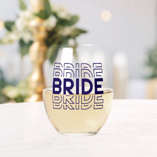Verre À Vin Sans Pied Mariée 