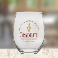 Maroon Gold Vétérinaire École Diplôme Personnalisé