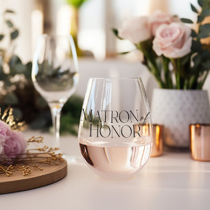 Verre À Vin Sans Pied Matron d'honneur Verre de vin sans pierre