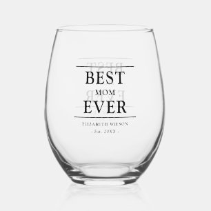 Verre À Vin Sans Pied Meilleur Cadeau de Maman