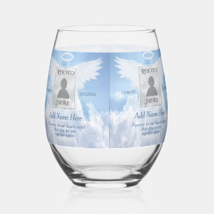 Verre À Vin Sans Pied Mémorial photo avec nuages
