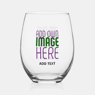 VERRE À VIN SANS PIED MODÈLE DE TEXTE D'IMAGE SIMPLE ET CLAIR MODERNE