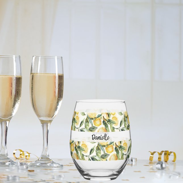 Verre À Vin Sans Pied Nom du citron (Créateur téléchargé)