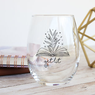 Verre À Vin Sans Pied Obtenez un livre floral florissant