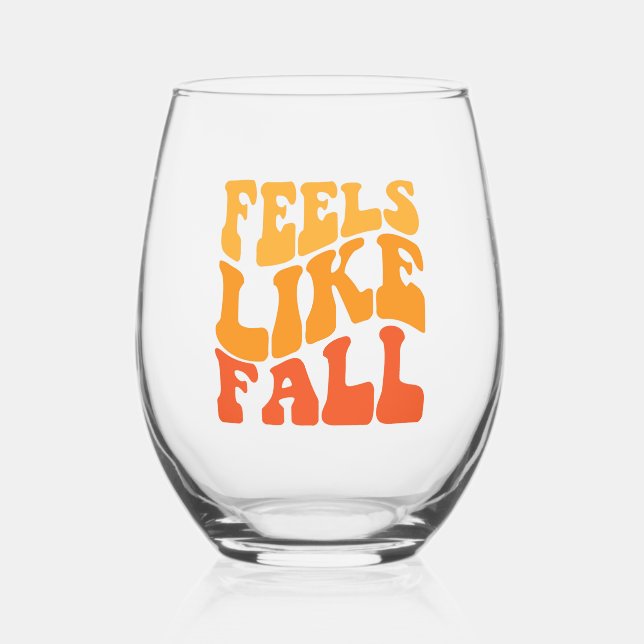 Verre À Vin Sans Pied On A L'Impression D'Une Chute (Recto)
