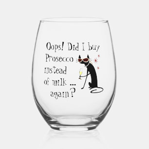 Verre À Vin Sans Pied Oops Ai-je acheté Prosecco au lieu du lait