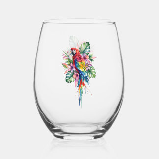 Verre À Vin Sans Pied Perroquet