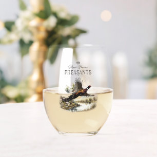 Verre À Vin Sans Pied Phéasants, Chasse royale
